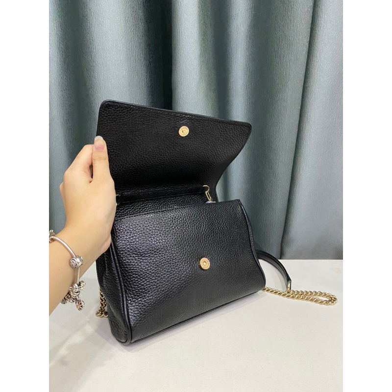 Túi si hiệu METROCITY của Ý da bò hạt dáng đeo chéo