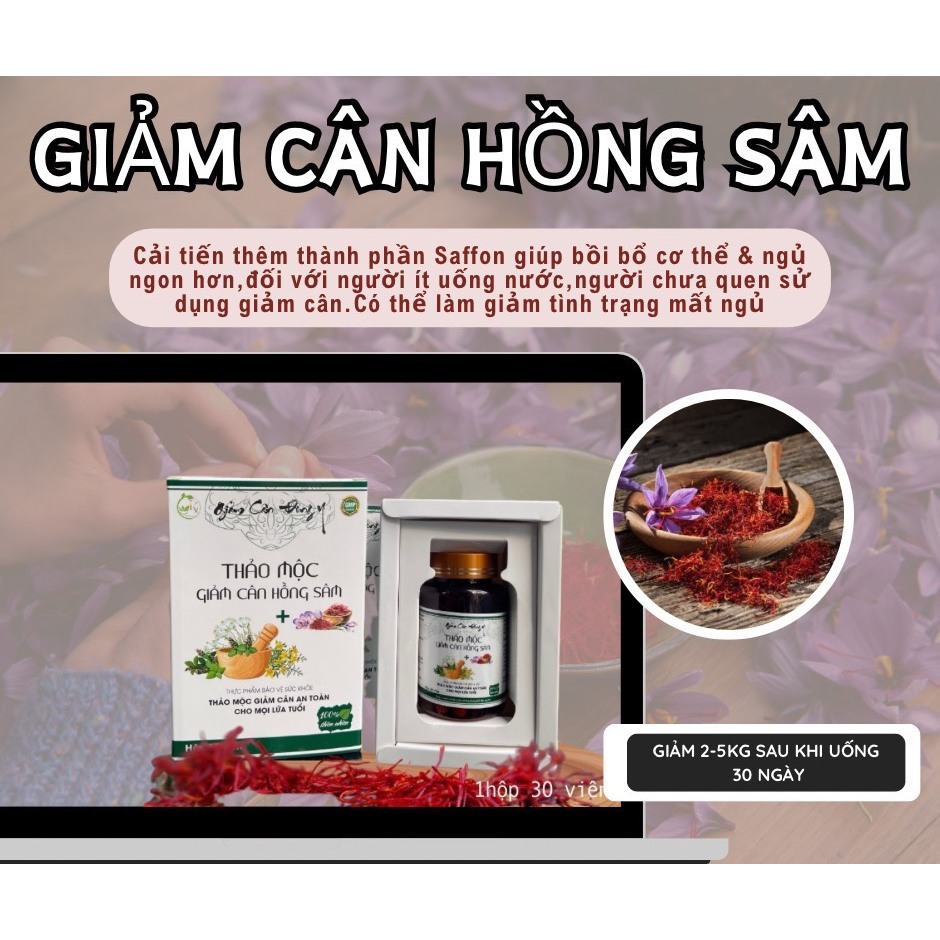 Thảo Mộc Hồng Sâm Cải Tiến Có Thêm Saffon