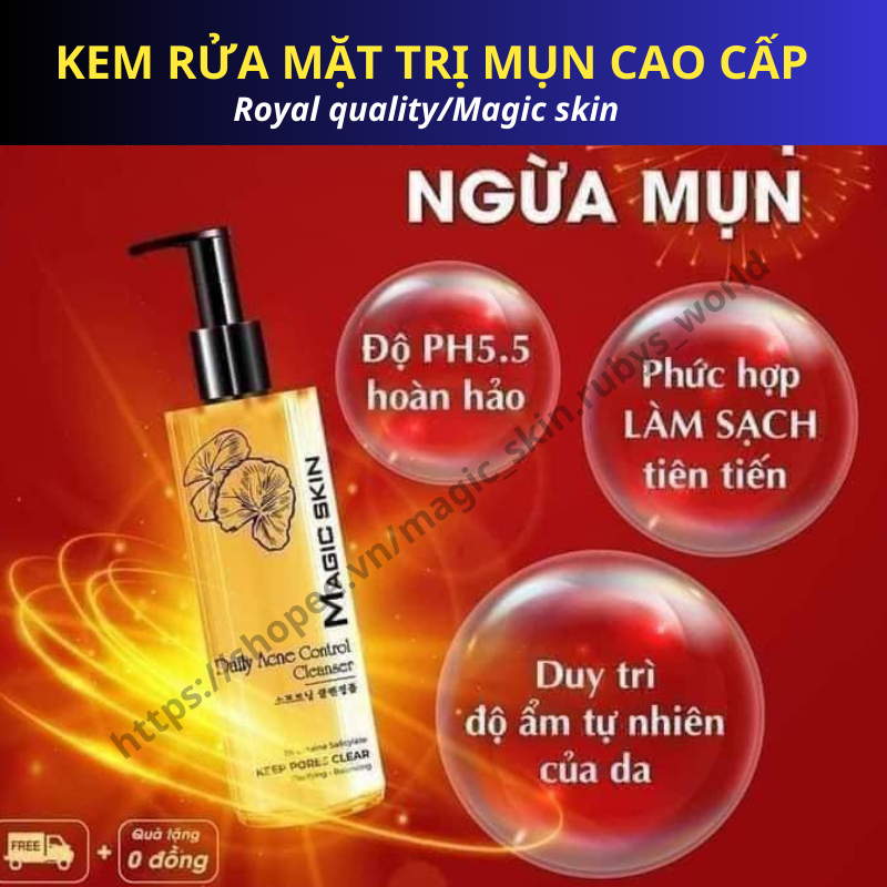 Sữa rửa mặt ngừa mụn (Size Lớn Date mới) Magic skin - [Chính Hãng]