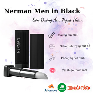 Son dưỡng cho nam Nerman Men in Black 2 in 1 dưỡng ẩm, ngừa thâm môi 4g