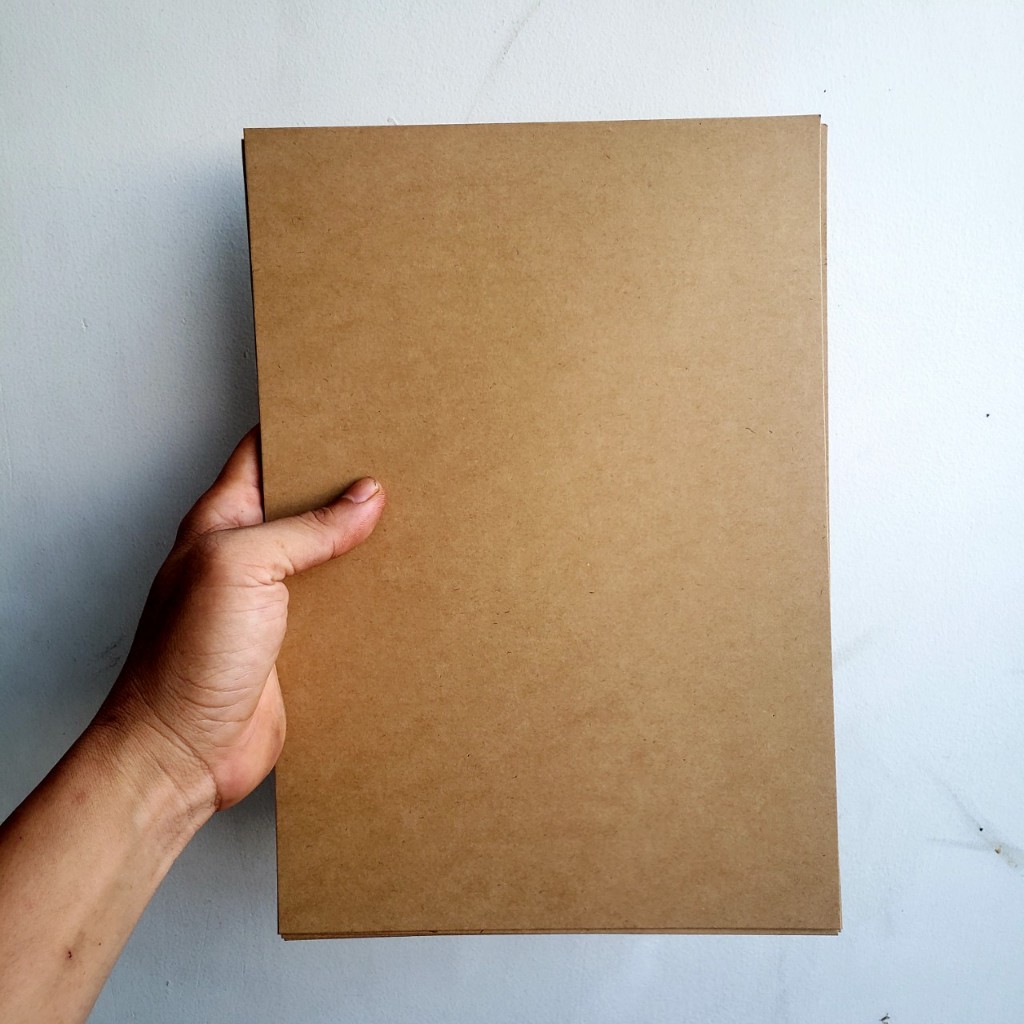 Giấy Kraft nâu A4 dày 250gsm  - Làm bìa sổ,tag giấy,gói quà,hộp bao bì