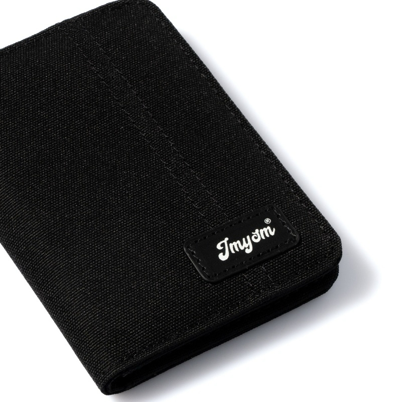 Ví vải IMYSM Wallet gập đôi kiểu đứng - Đen/Navy
