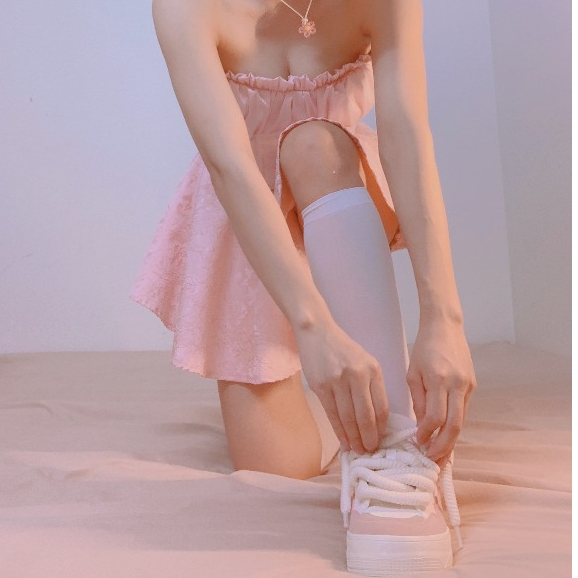 🍓  Giày Dây Thừng Màu Hồng Mũi Tròn Đi Học Giày Da Hàng Loại 1