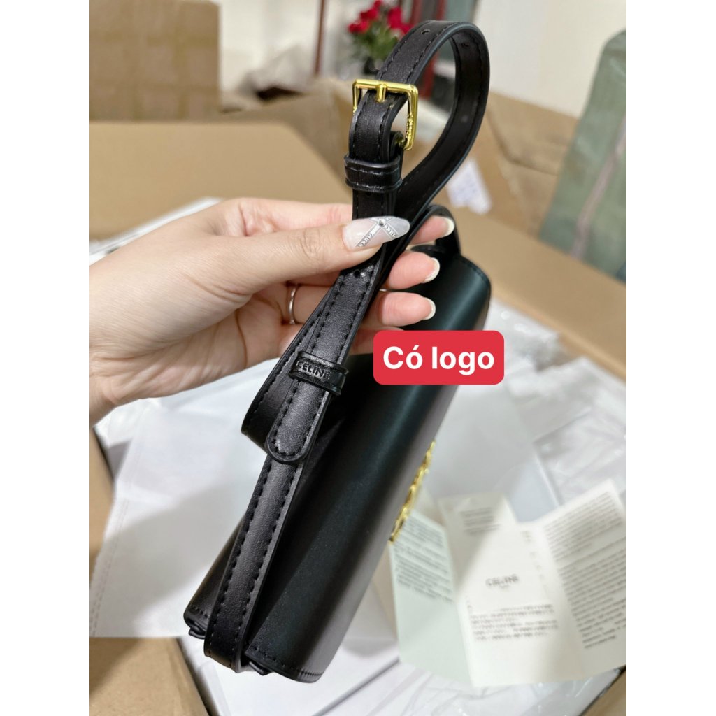 0308# Túi xách nữ da trơn khóa vàng fullbox