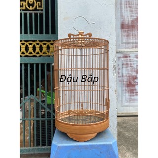Khung lồng chim hút mật, khung lồng chim khuyên, ốc mít chất liệu trúc đỏ cửa dơi