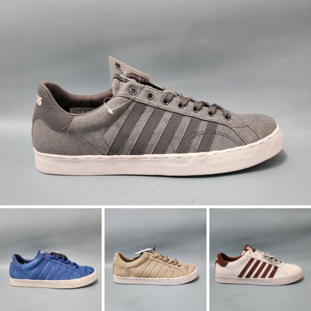 Giày nam hiệu KSwiss đỏ đen da thuộc cao cấp đủ loại