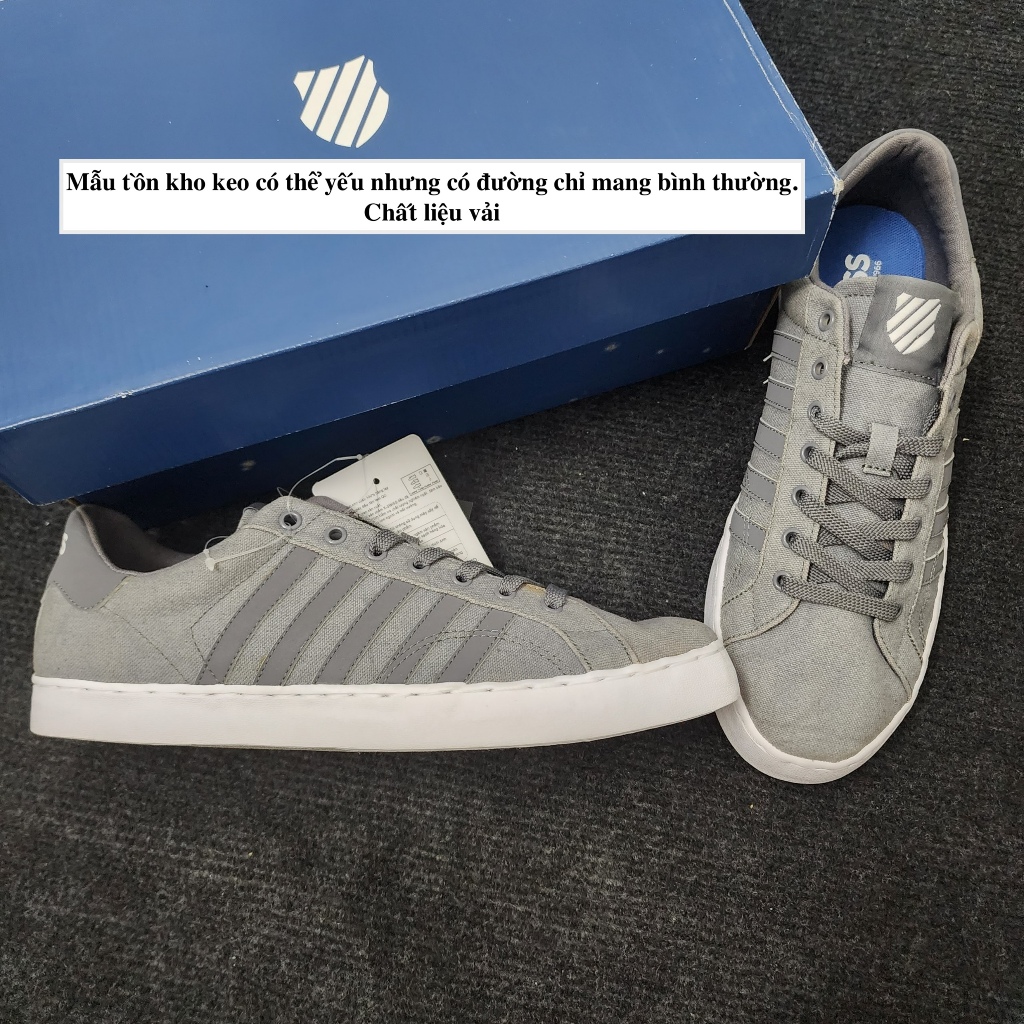 Giày nam hiệu KSwiss đỏ đen da thuộc cao cấp đủ loại