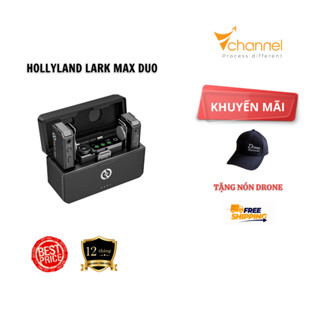 Microphone Wireless Hollyland LARK MAX Duo, Mới 100% (Chính hãng) – [Tặng kèm nón DRONE]
