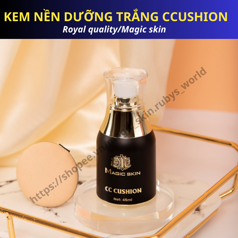 Kem nền chống nắng ccushion [TẶNG MẶT NẠ TẢO] Magic skin  (CHÍNH HÃNG)