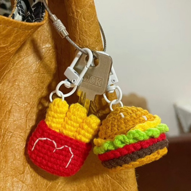 Móc khoá len hình các con thú mini