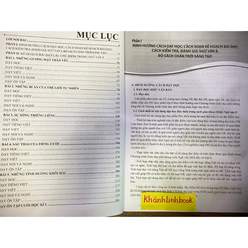 Sách - Kế hoạch bài dạy môn Ngữ văn lớp 8 tập một