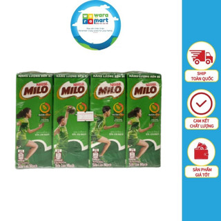 Lốc 4 hộp thức uống lúa mạch uống liền nestlé milo có đường 180ml/hộp