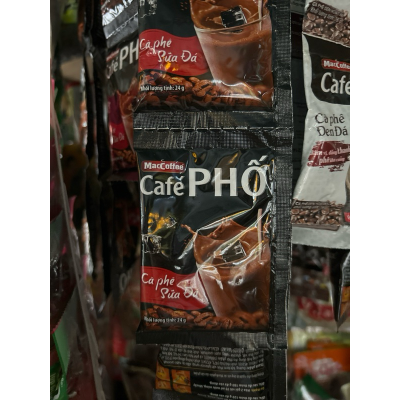 Cà Phê Phố Cà Phê Sữa Đá MacCoffee Gói 24g