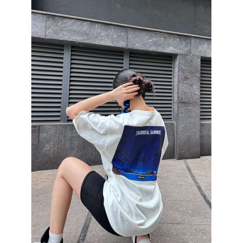 Áo phông Initial Hồng Kông form dáng rộng