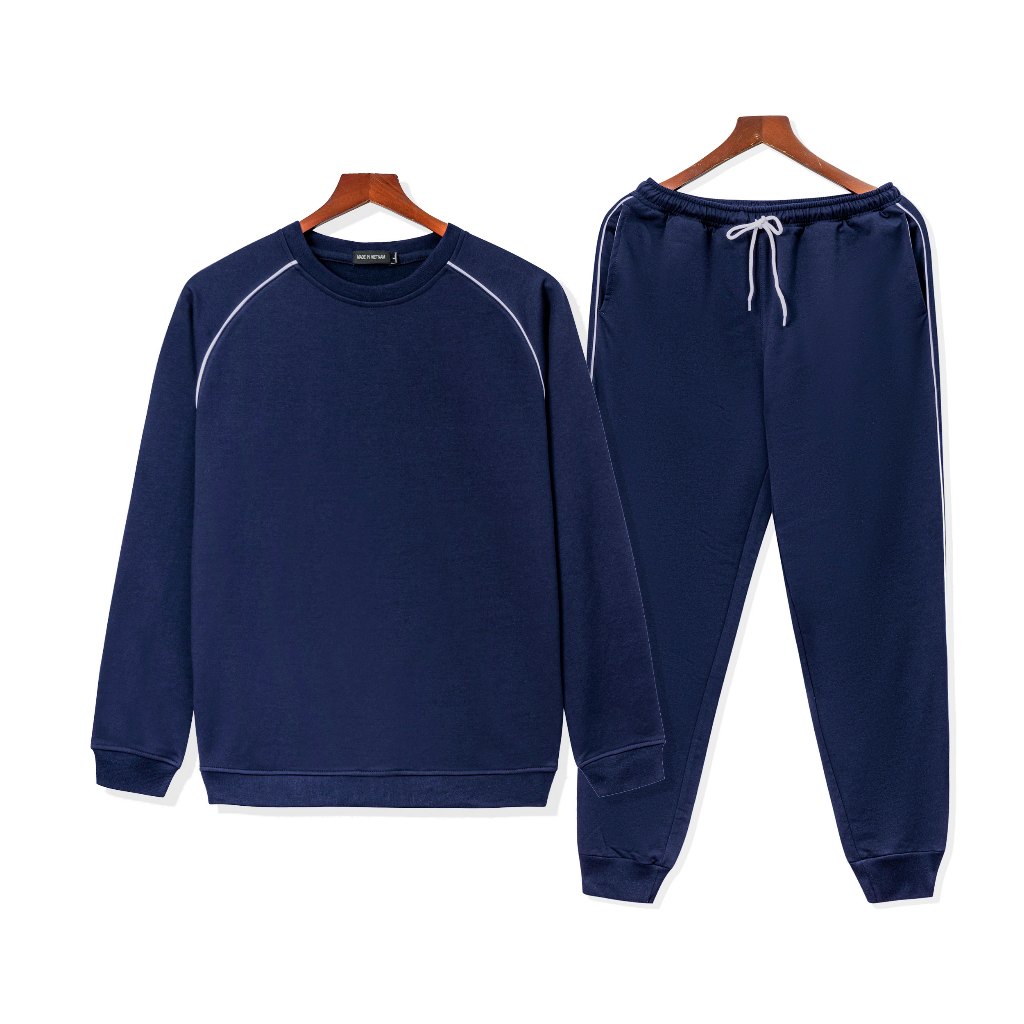 Bộ Thể Thao Nam Chất Nỉ Thời Trang Thiết Kế Cao Cấp Màu Sắc Trẻ Trung Năng Động Đen Xám Tím Than Ghi Đậm Xanh Dương