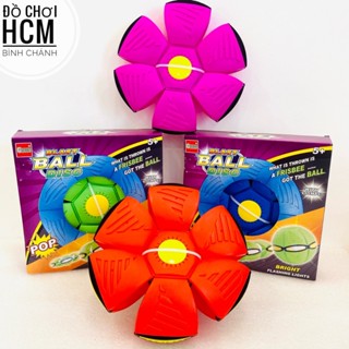 [CÓ ĐÈN] Đồ chơi trẻ em quả bóng ma thuật phát sáng, bóng nẩy, đĩa bay ufo tự nảy/ biến hình cho bé yêu bóng đá, thể tha