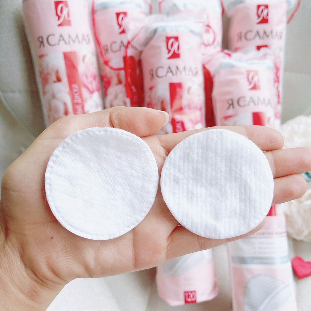 Bông tẩy trang Nga, Tôi Là Nhất 120 miếng, 100% cotton siêu mềm mịn