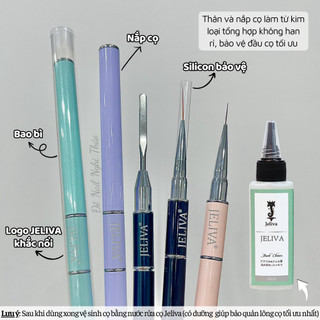 Cọ vẽ nail 2 đầu JELIVA Nghi Thảo
