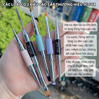 Cọ vẽ nail 2 đầu JELIVA Nghi Thảo