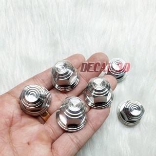 Tán salaya inox 304 10 ly 12 ly găn chân phuộc cốt bánh trang trí xe máy cực đẹp