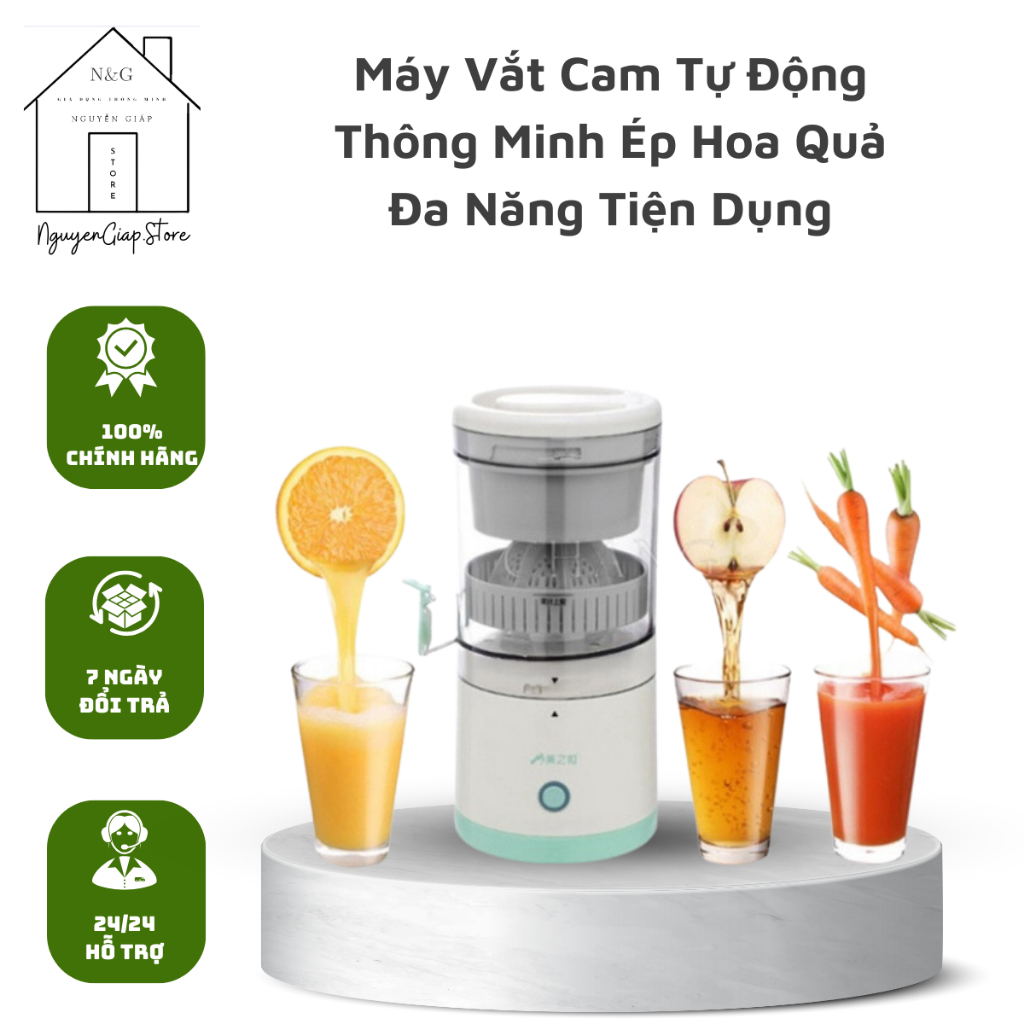 Máy Vắt Cam Tự Động Thông Minh Ép Hoa Quả Đa Năng Tiện Dụng