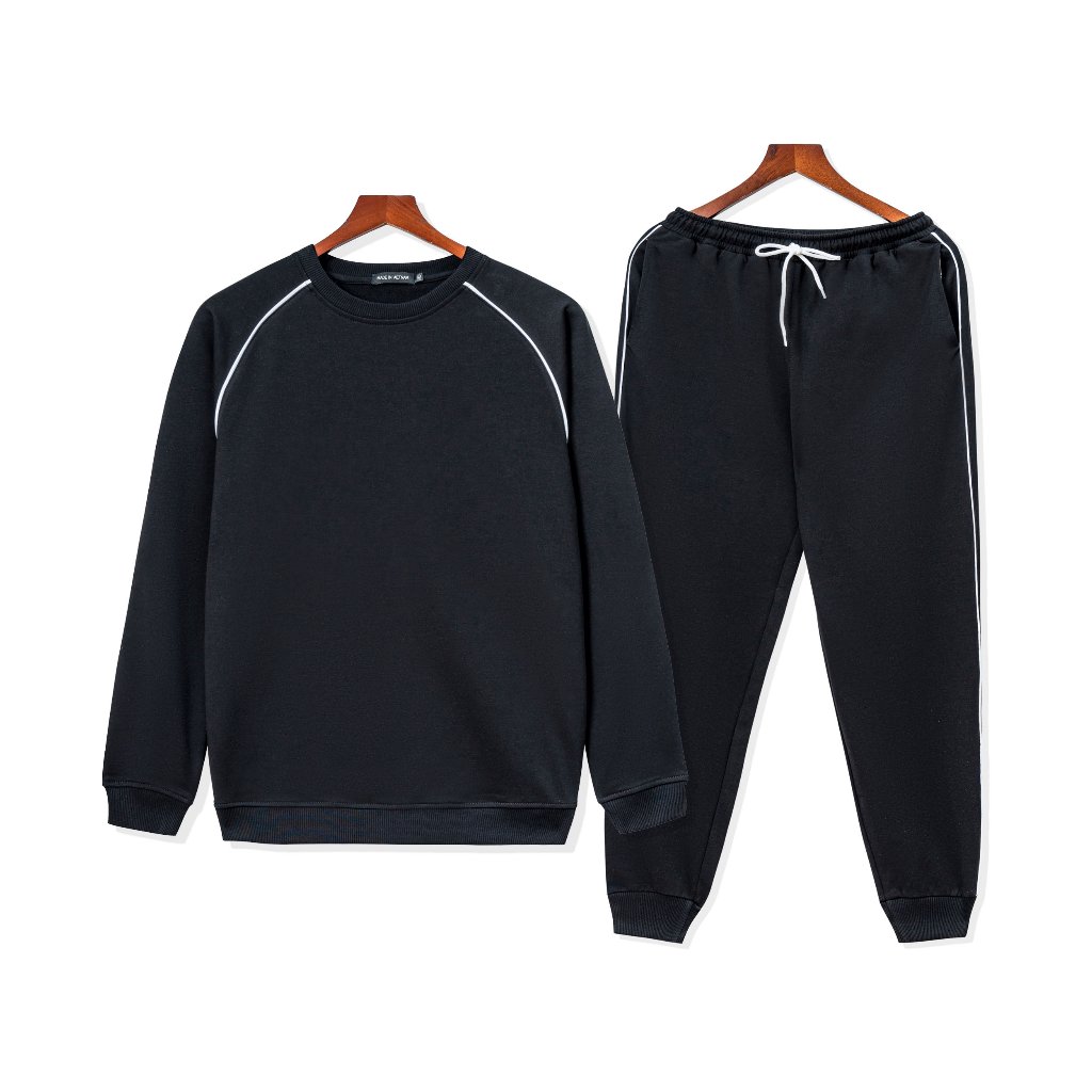 Bộ Thể Thao Nam Chất Nỉ Thời Trang Thiết Kế Cao Cấp Màu Sắc Trẻ Trung Năng Động Đen Xám Tím Than Ghi Đậm Xanh Dương