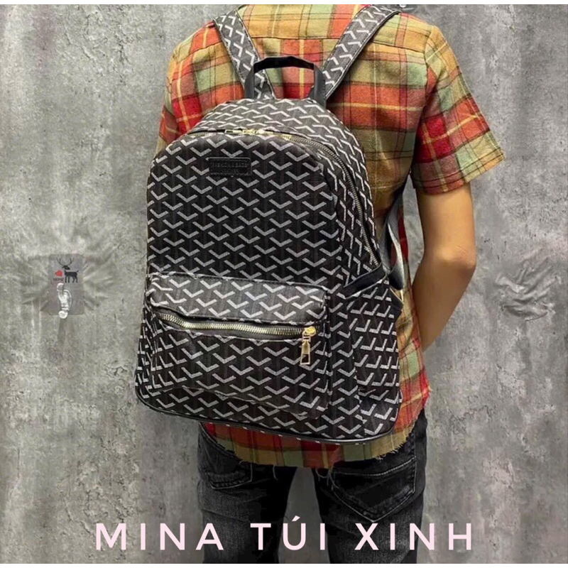 Balo EDM Trắng Thời Trang Phong Cách Hàn Quốc Size 42 - Đựng vừa sách vở A4, Atlat địa lý, laptop 14in