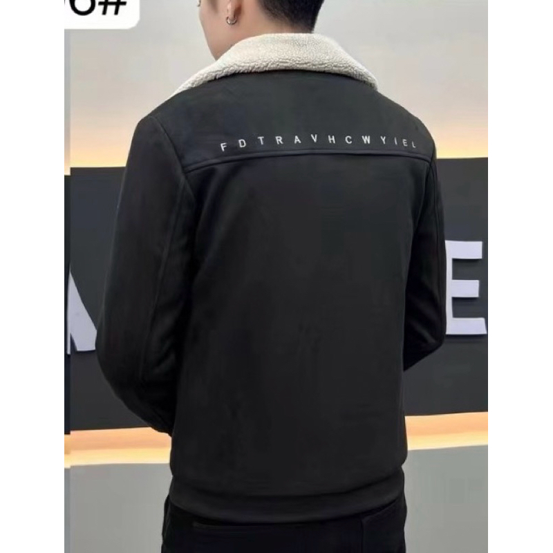 Áo Khoác Da Lộn Lót Lông,Cổ  Lông  Siêu ấm, Mẫu Mới Nhất 2024