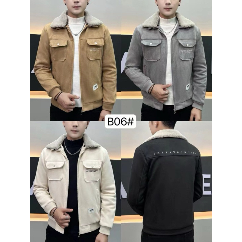 Áo Khoác Da Lộn Lót Lông,Cổ  Lông  Siêu ấm, Mẫu Mới Nhất 2024