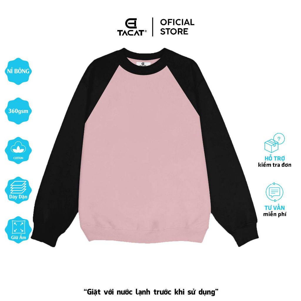 Áo Sweater Nỉ bông RAGLAN Trơn Tacat Local Brand C7