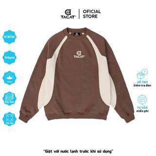 Áo Sweater Nỉ Tacat Phối BASIC Local Brand C6