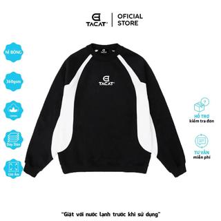 Áo Sweater Nỉ Tacat Phối BASIC Local Brand C6