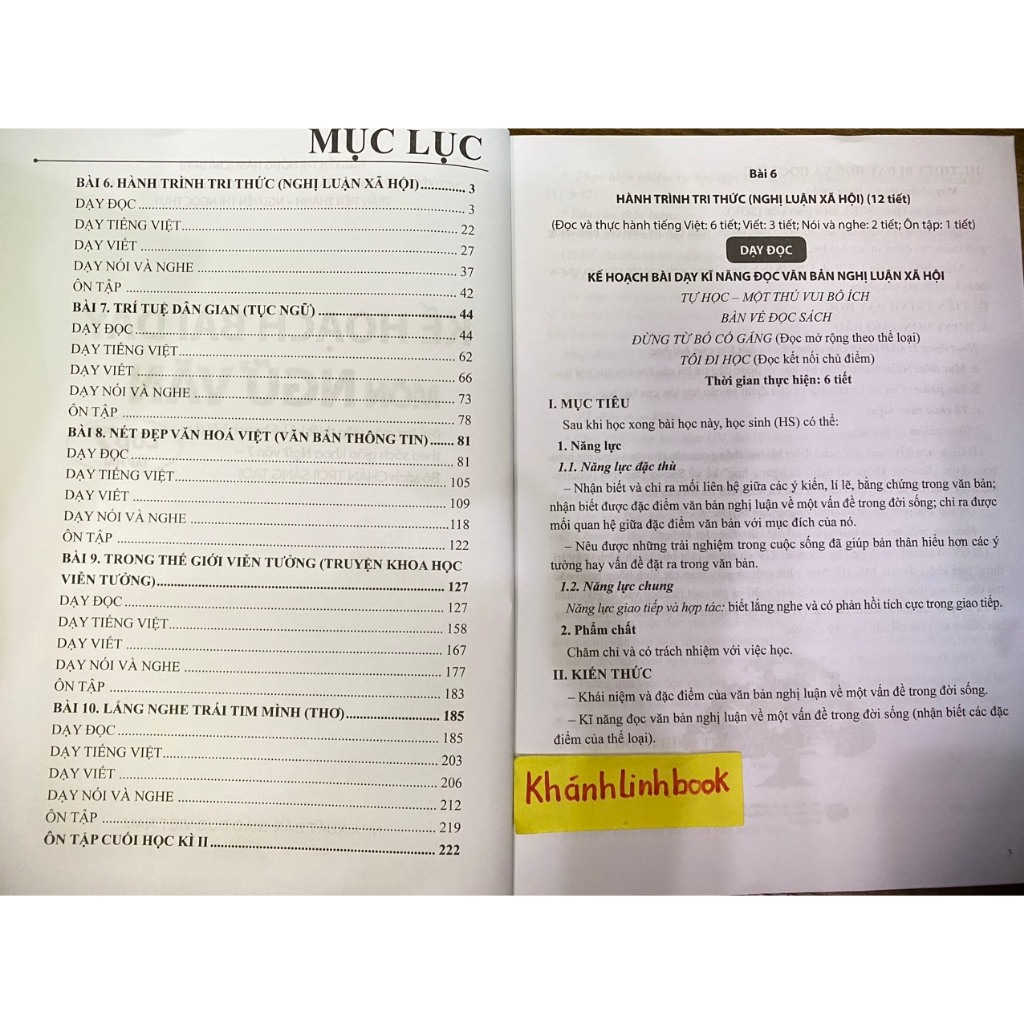 Sách - Kế hoạch bài dạy môn Ngữ văn lớp 7 - tập hai