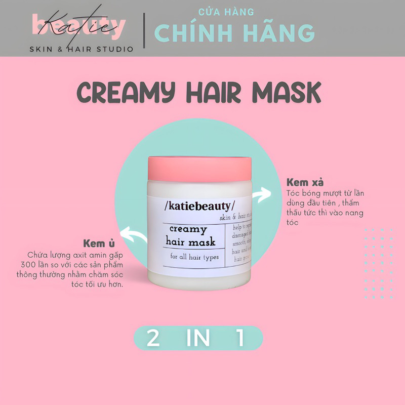 Kem ủ tóc Creamy Hair Mask 250g | KATIEBEAUTY