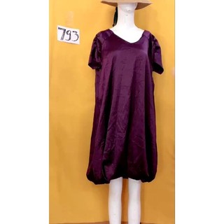 đầm tím ánh bóng size M/L. S793
