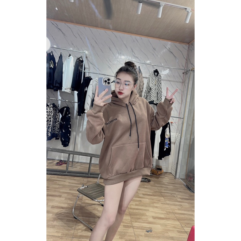 Áo hodie ba.len thêu sc