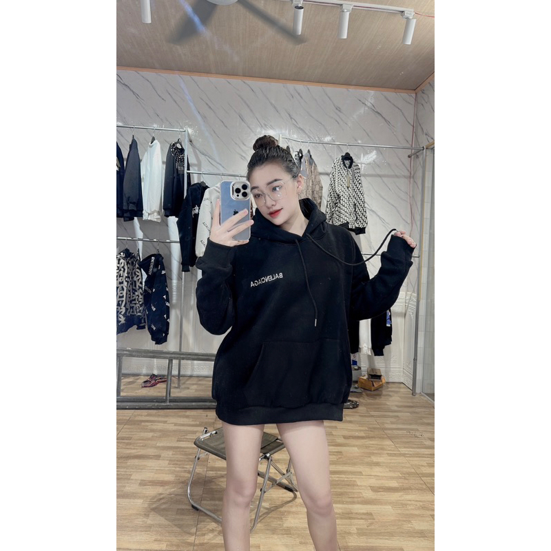 Áo hodie ba.len thêu sc