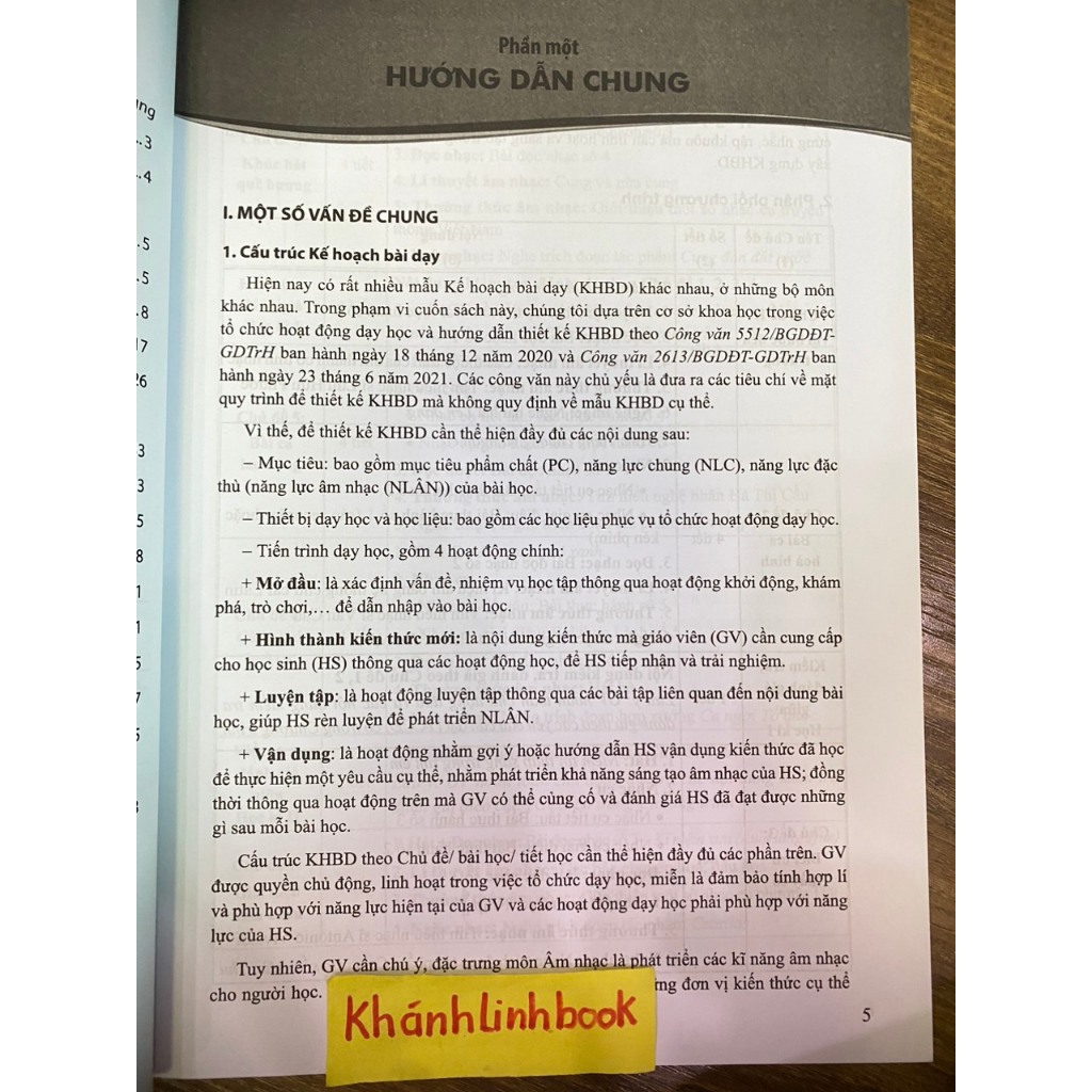 Sách - Kế Hoạch Bài Dạy Môn Âm Nhạc Lớp 6