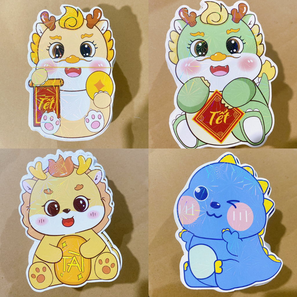 Bao Lì Xì Chibi Hình Rồng - Giáp Thìn 2024 Siêu Đáng Yêu