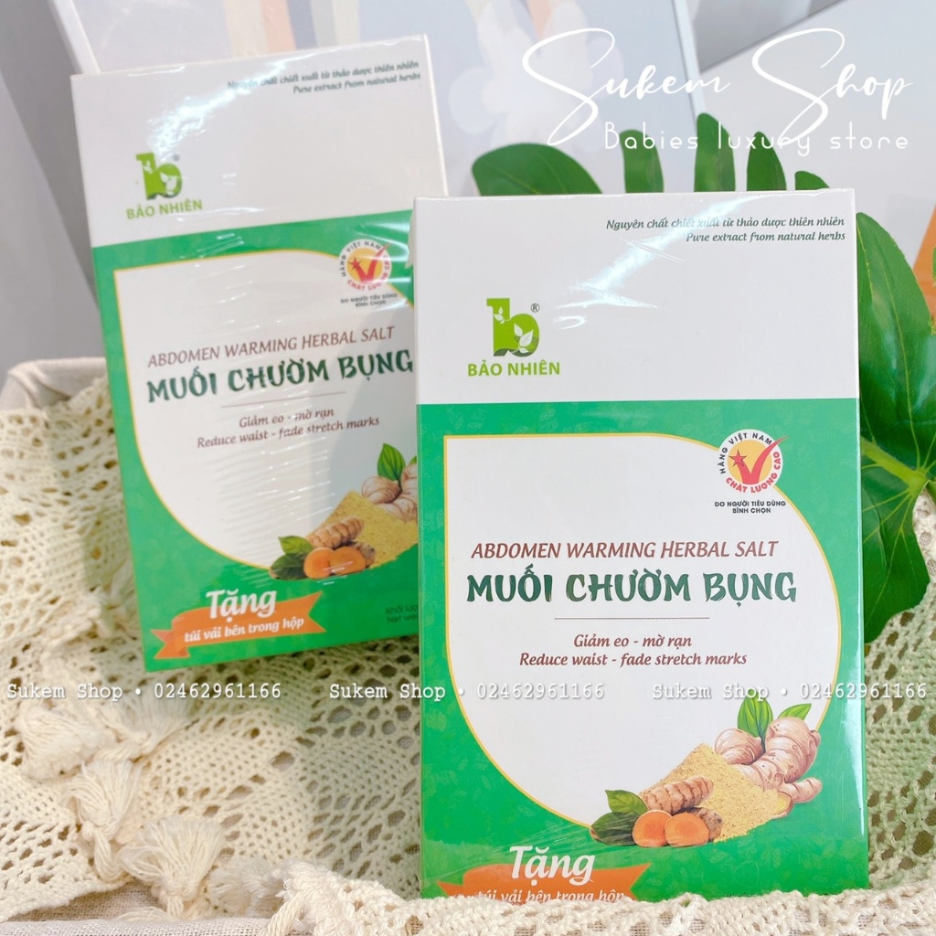 Muối chườm bụng thảo dược bảo nhiên