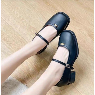 Giày búp bê nữ giày lolita đế cao 5p quai ngang siêu xinh