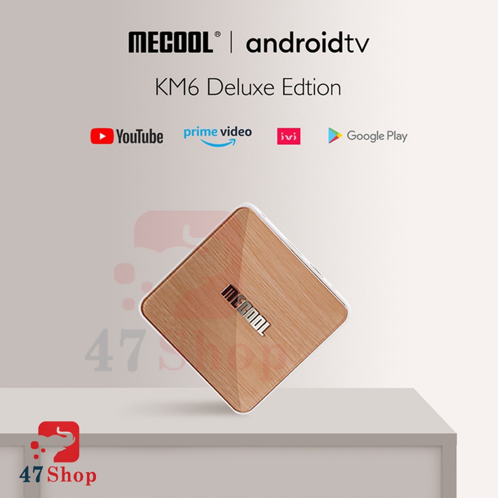 Android Box MECOOL KM6 DELUXE, Amlogic S905X4, RAM 4GB, ROM 32GB, Android TV 10