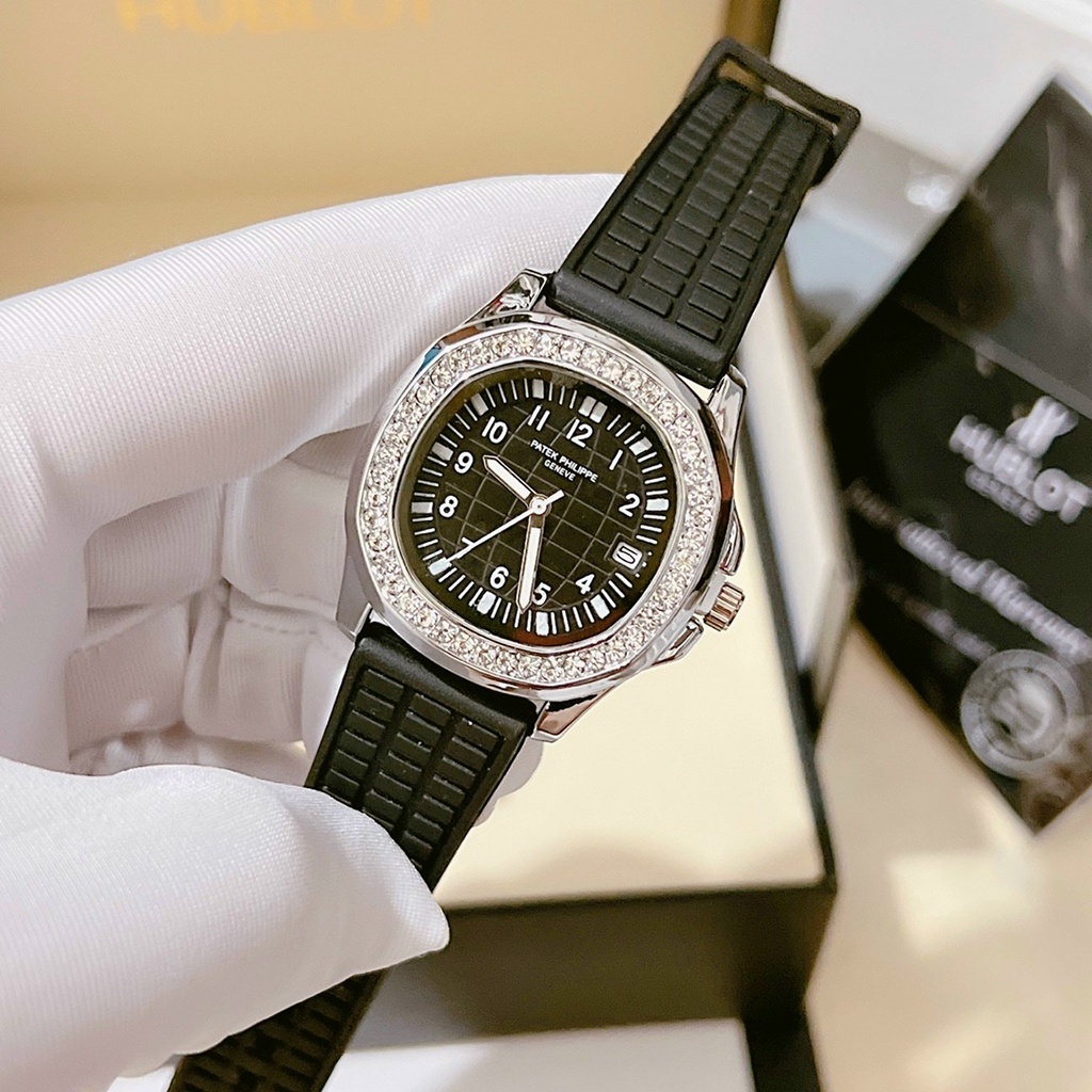 ĐỒNG HỒ NỮ PATEXX PHILIPP VIỀN ĐÁ MẶT VUÔNG DÂY SILICON SIÊU MỀM,BẢO HÀNH 6 THÁNG