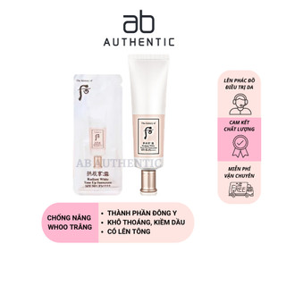 Gói Sample Kem Chống Nắng dưỡng trắng da Whoo Radiant white tone up sunscreen- AB Authentic