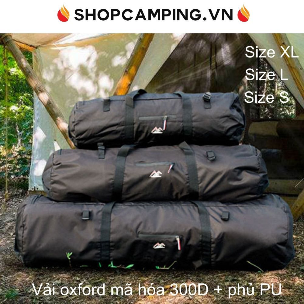 Túi trống đựng lều, túi đựng đồ gấp gọn có khả năng chống nước đi phượt, du lịch, cắm trại dã ngoại - Camping VietNam