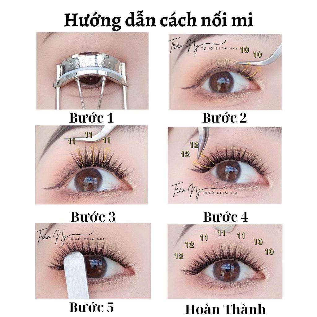 Mi chùm tự nối dáng mi đuôi cá đậm M035 cong vút phần đuôi mắt, cuốn hút và quyến rũ