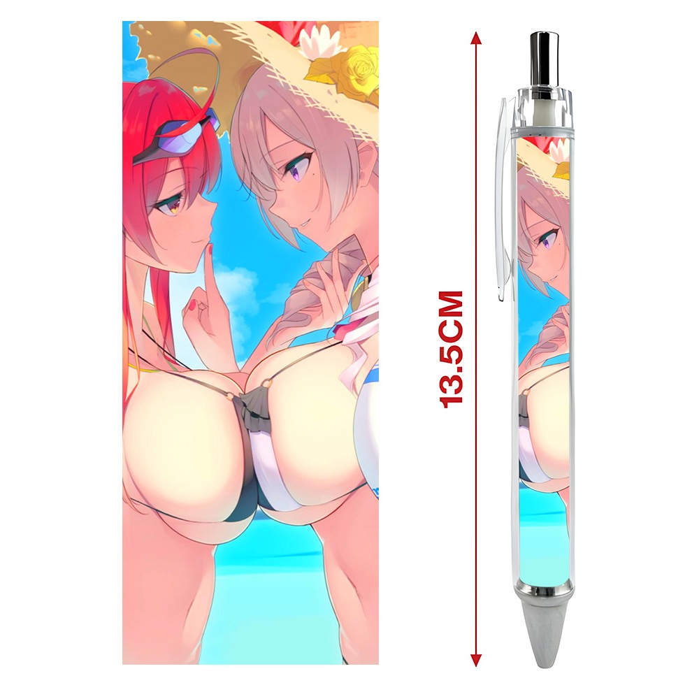 Bút viết In hình Game Azur Lane  - Hình in sắc nét - Bút Gel ngòi 0.5mm by 2D Tộc Shop