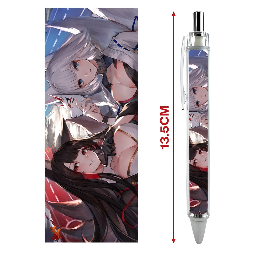 Bút viết In hình Game Azur Lane  - Hình in sắc nét - Bút Gel ngòi 0.5mm by 2D Tộc Shop