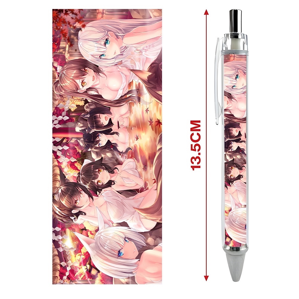 Bút viết In hình Game Azur Lane  - Hình in sắc nét - Bút Gel ngòi 0.5mm by 2D Tộc Shop