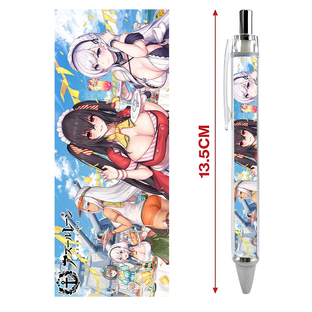 Bút viết In hình Game Azur Lane  - Hình in sắc nét - Bút Gel ngòi 0.5mm by 2D Tộc Shop